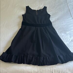 Marc By Marc Jacobs Black Sleeveless Ruffled Cocktail Dress